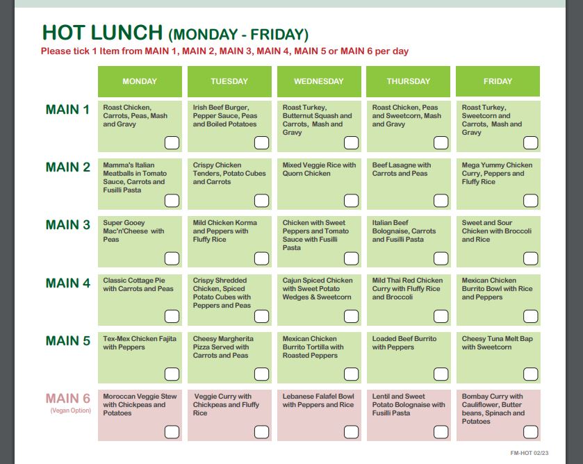 Exciting News: Hot Meals Coming to Our School in September!